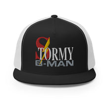 Load image into Gallery viewer, StormyBman Trucker Cap v2 (BLACK/WHITE)