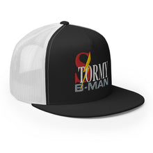 Load image into Gallery viewer, StormyBman Trucker Cap v2 (BLACK/WHITE)