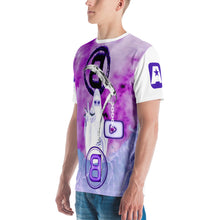 Load image into Gallery viewer, BFTB JUDGMENT DAY AOP T-SHIRT (WHITE/PURPLE)