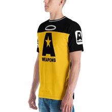 Load image into Gallery viewer, A-Weapons AOP Crew Neck T-Shirt (YELLOW/BLACK)