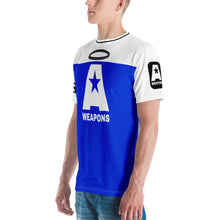 Load image into Gallery viewer, A-Weapons AOP Crew Neck T-Shirt (Blue/White)