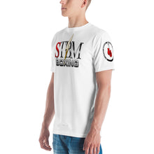 Load image into Gallery viewer, StormyBman: AOP Crew Neck t-shirt v1 (WHITE)