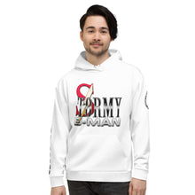 Load image into Gallery viewer, StormyBman: AOP Unisex Hoodie (WHITE)