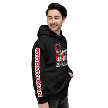Load image into Gallery viewer, StormyBman: AOP Unisex Hoodie (BLACK)