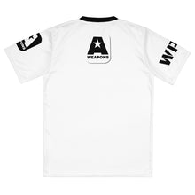 Load image into Gallery viewer, A-Weapons AOP V-Neck T-Shirt (Blue/White)