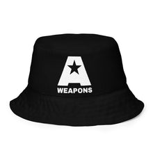 Load image into Gallery viewer, A-Weapons Reversible bucket hat (Black)