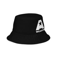 Load image into Gallery viewer, A-Weapons Reversible bucket hat (Black)
