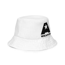 Load image into Gallery viewer, A-Weapons Reversible bucket hat (White)