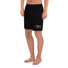Load image into Gallery viewer, StormyBman: All-Over Print Unisex Athletic Long Shorts (BLACK)