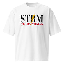 Load image into Gallery viewer, StormyBman Oversized Crew Neck Cotton heavyweight t-shirt v2 (White)