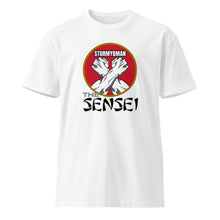 Load image into Gallery viewer, StormyBman: Sensei Cotton Crew Neck Unisex premium t-shirt v2 (WHITE)
