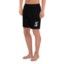 Load image into Gallery viewer, DREW TITAN: DT ATHLETICS AOP Men's Long Shorts (BLACK/WHITE)