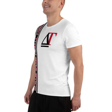 Load image into Gallery viewer, DREW TITAN: DT ATHLETICS AOP Men's Athletic T-shirt (WHITE/RED)