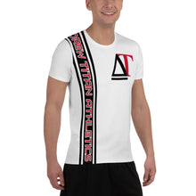 Load image into Gallery viewer, DREW TITAN: DT ATHLETICS AOP Men's Athletic T-shirt (WHITE/RED)