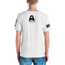 Load image into Gallery viewer, AWEAPONRY: A-WEAPONS AOP T-shirt (WHITE/BLUE)