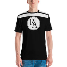 Load image into Gallery viewer, RELENTLESS AGGRESSION: BW AOP T-shirt (BLACK)