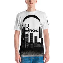 Load image into Gallery viewer, REFLECTION BEATDOWNZ: NEW YORK AOP T-shirt v1 (WHITE/BLACK)