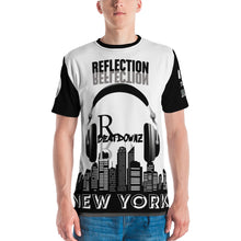 Load image into Gallery viewer, REFLECTION BEATDOWNZ: NEW YORK AOP T-shirt v2 (WHITE/BLACK)
