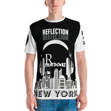 Load image into Gallery viewer, REFLECTION BEATDOWNZ: NEW YORK AOP T-shirt v2 (BLACK/WHITE)