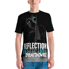 Load image into Gallery viewer, REFLECTION BEATDOWNZ: NEW ROCK AOP T-shirt v1 (BLACK/BLUE)