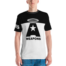 Load image into Gallery viewer, AWEAPONRY: A-WEAPONS AOP T-shirt (BLACK/WHITE)