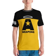 Load image into Gallery viewer, AWEAPONRY: A-WEAPONS AOP T-shirt (BLACK/YELLOW)