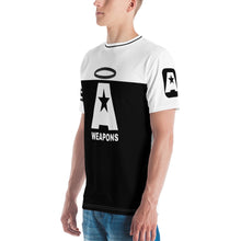 Load image into Gallery viewer, AWEAPONRY: A-WEAPONS AOP T-shirt (WHITE/BLACK)