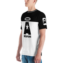 Load image into Gallery viewer, AWEAPONRY: A-WEAPONS AOP T-shirt (BLACK/WHITE)