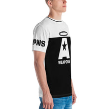 Load image into Gallery viewer, AWEAPONRY: A-WEAPONS AOP T-shirt (WHITE/BLACK)