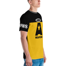 Load image into Gallery viewer, AWEAPONRY: A-WEAPONS AOP T-shirt (BLACK/YELLOW)