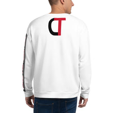 Load image into Gallery viewer, DREW TITAN: DT ATHLETICS AOP Sweatshirt (WHITE/RED)