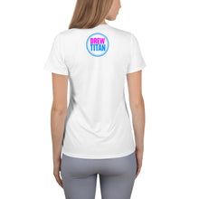 Load image into Gallery viewer, DREW TITAN: DT ATHLETICS WOMENS AOP T-SHIRT (WHITE/PINK)