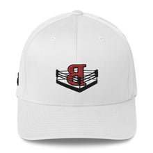 Load image into Gallery viewer, BFTB UNDISPUTED STRETCH FIT BASEBALL Cap (WHITE/RED)