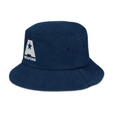 Load image into Gallery viewer, AWEAPONRY: A-Weapons Denim Bucket Hat (BLACK)