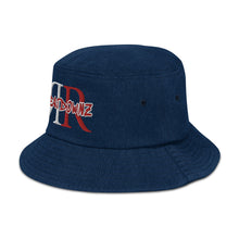 Load image into Gallery viewer, REFLECTION BEATDOWNZ: Denim bucket hat (DARK/RED)