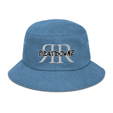 Load image into Gallery viewer, REFLECTION BEATDOWNZ: Denim bucket hat (BLUE/WHITE)
