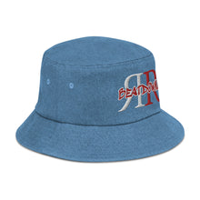 Load image into Gallery viewer, REFLECTION BEATDOWNZ: Denim bucket hat (BLUE/RED/WHITE)