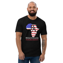 Load image into Gallery viewer, RELENTLESS AGGRESSION: Short Sleeve T-shirt (BLACK/WHITE)