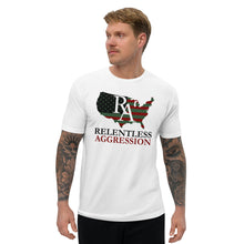 Load image into Gallery viewer, RELENTLESS AGGRESSION: Short Sleeve T-shirt (WHITE/BLACK)