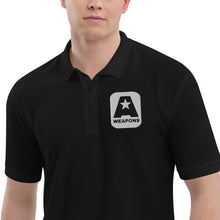 Load image into Gallery viewer, A-Weapons Men's Premium Polo (BLACK)