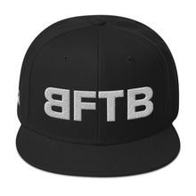 Load image into Gallery viewer, BFTB PURSE BID Snapback Hat (BLACK/WHITE)