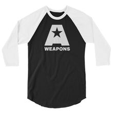 Load image into Gallery viewer, AWEAPONRY: A-Weapons 3/4 jersey shirt (WHITE/BLACK)