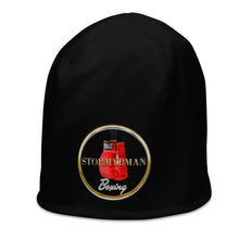Load image into Gallery viewer, StormyBman: All-Over Print Beanie (Black)
