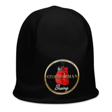 Load image into Gallery viewer, StormyBman: All-Over Print Beanie (Black)
