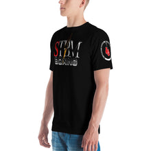 Load image into Gallery viewer, StormyBman: AOP Crew Neck t-shirt v1 (BLACK)
