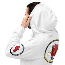 Load image into Gallery viewer, StormyBman: AOP Unisex Hoodie (WHITE)
