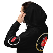 Load image into Gallery viewer, StormyBman: AOP Unisex Hoodie (BLACK)
