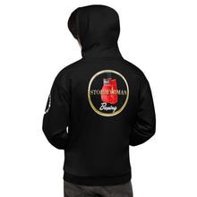 Load image into Gallery viewer, StormyBman: AOP Unisex Hoodie (BLACK)
