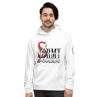 StormyBman: AOP Unisex Hoodie (WHITE)