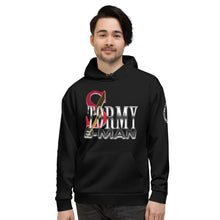 Load image into Gallery viewer, StormyBman: AOP Unisex Hoodie (BLACK)
